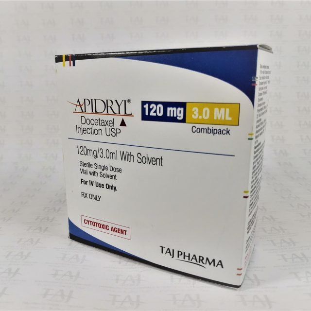 Docetaxel Injection USP 120mg/3.0ml With Solvent Taj Pharma