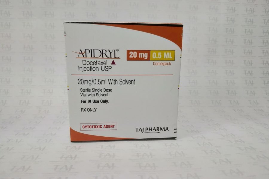 Docetaxel Injection USP 40mg/ml (20mg/0.5ml) With Solvent (Apidryl)