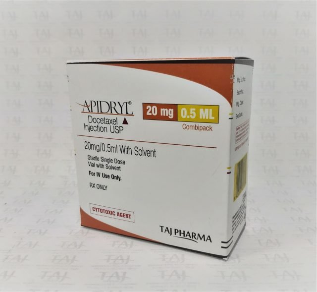 Docetaxel Injection USP 40mg/ml (20mg/0.5ml) With Solvent 