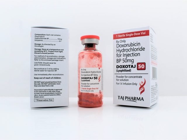 Doxorubicin Hydrochloride Injection BP 50mg (DOXOTAJ)