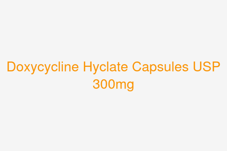 Doxycycline Hyclate Capsules USP 300mg