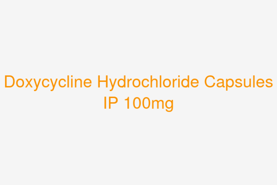 Doxycycline Hydrochloride Capsules IP 100mg