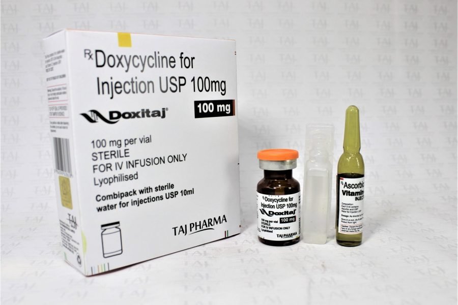 Doxycycline For Injection USP 100mg Taj Pharma