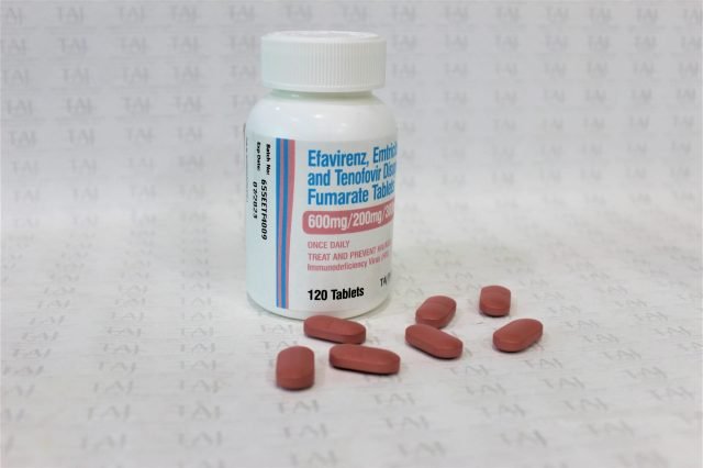 Efavirenz, Emtricitabine and Tenofovir Disoproxil Fumarate Tablets 600mg/200mg/300mg