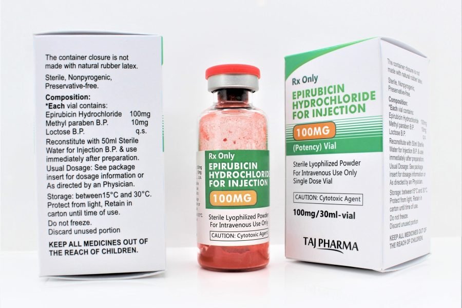Epirubicin Hydrochloride for Injection 100mg