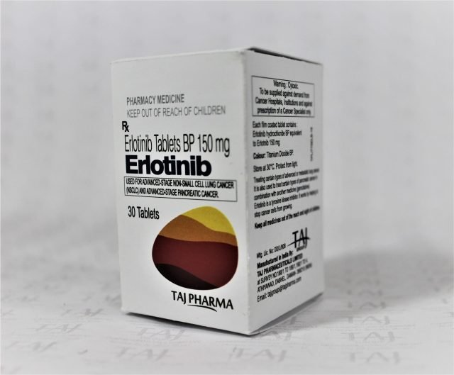    Erlotinib Tablets 150mg Taj Pharmaceuticals Mumbai India
