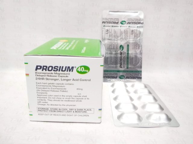 Esomeprazole Magnesium Capsule (Prosium) 40 mg Taj Pharma