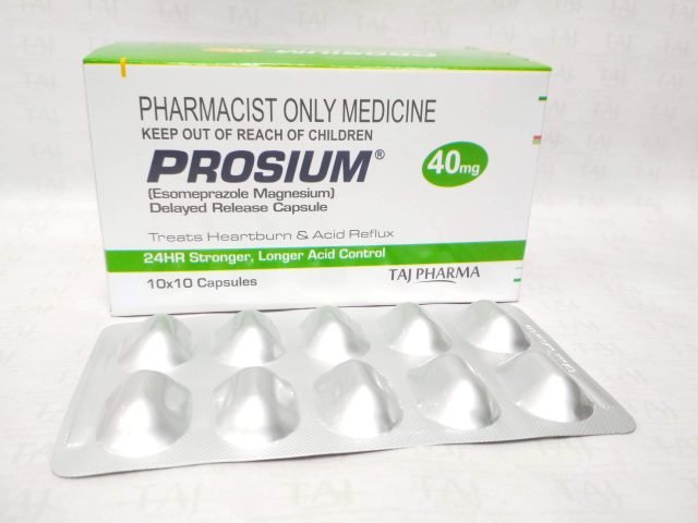 Esomeprazole Magnesium  Capsule (Prosium)  40 mg Taj Pharma