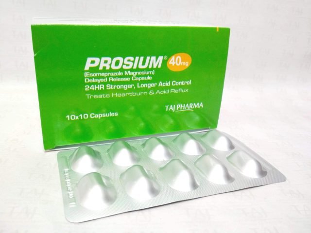 Esomeprazole Magnesium  Capsule (PROSIUM) 40 mg Taj Pharma