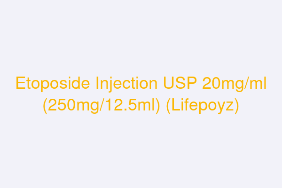 Etoposide Injection USP 	20mg/ml (250mg/12.5ml) (Lifepoyz)