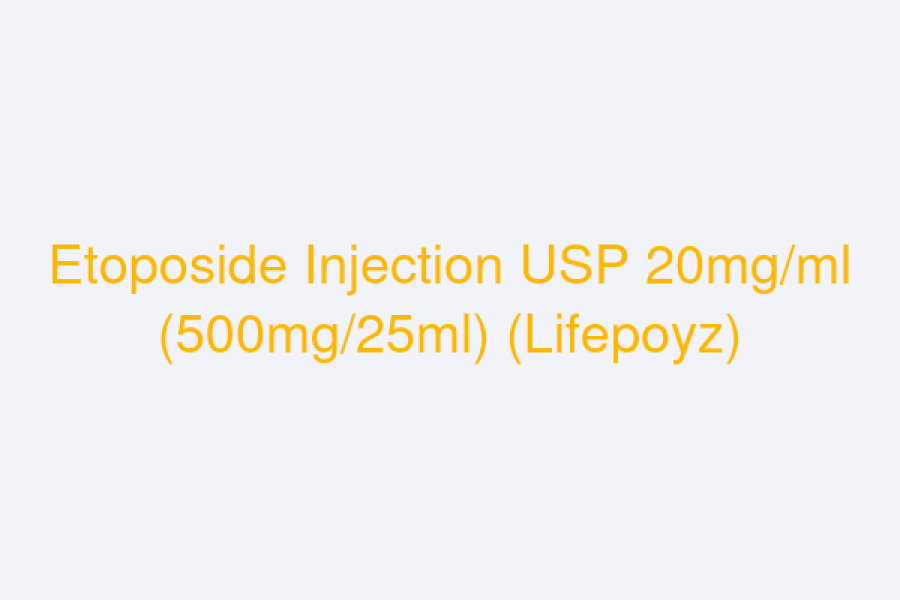 Etoposide Injection USP 20mg/ml (500mg/25ml) (Lifepoyz)