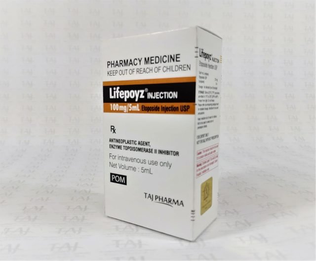 Etoposide injection USP 100mg/5ml Taj Pharma Mumbai