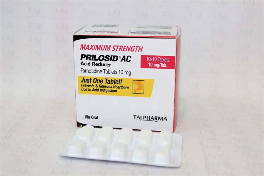 Famotidine Tablets 10mg (PRILOSID AC)