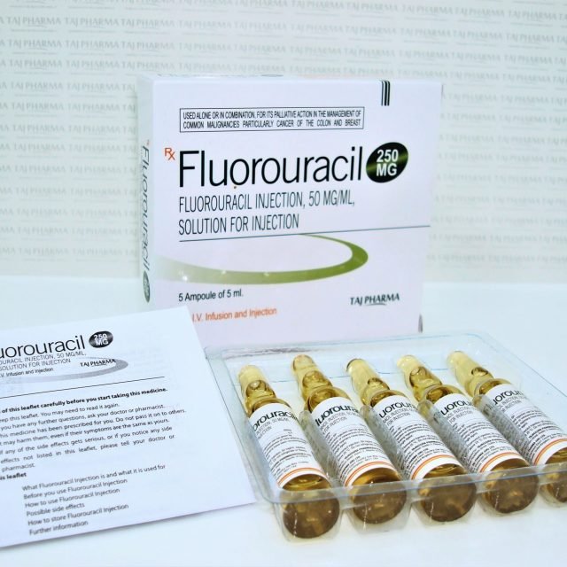 Fluorouracil Injection USP 250mg/10 ml Taj Pharma