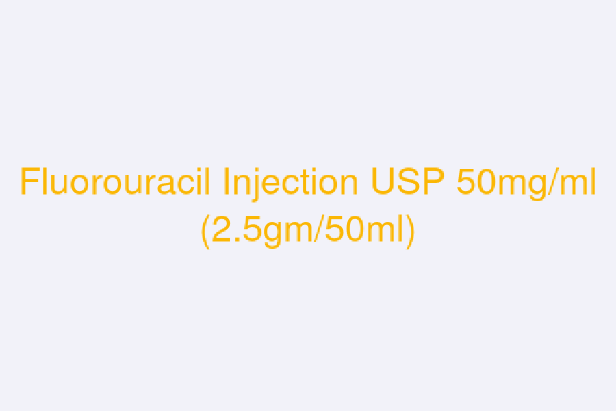Fluorouracil Injection USP 50mg/ml (2.5gm/50ml)