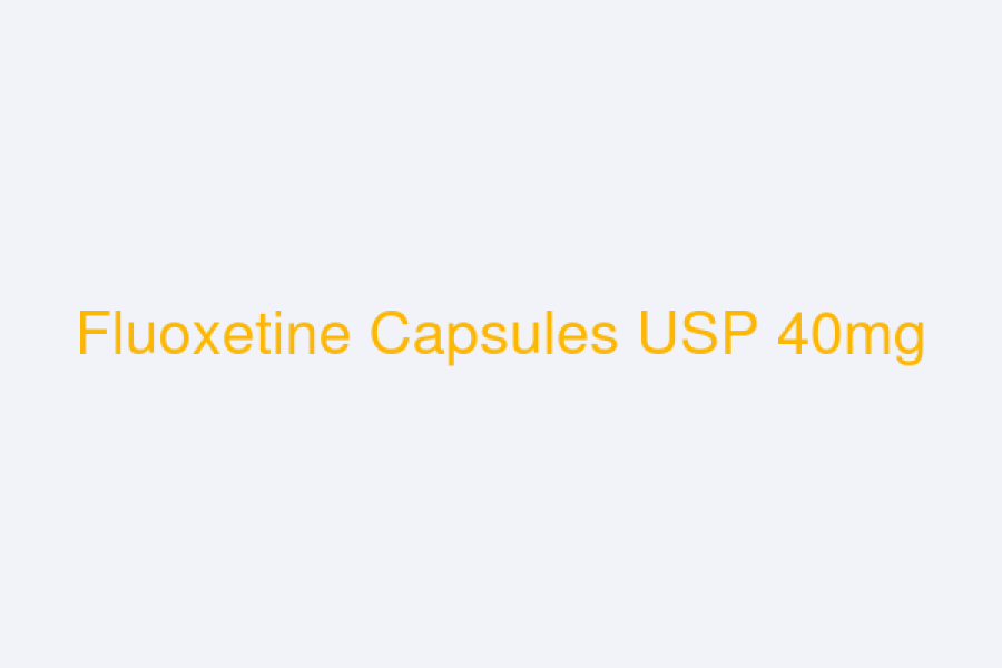 Fluoxetine Capsules USP 40mg