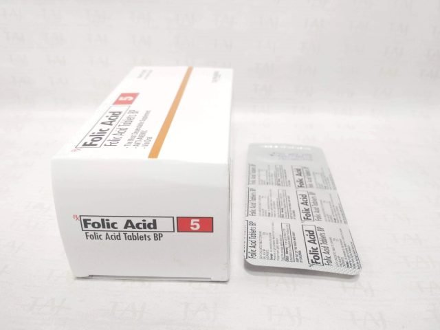Folic Acid Tablets BP  5 mg Taj Pharma