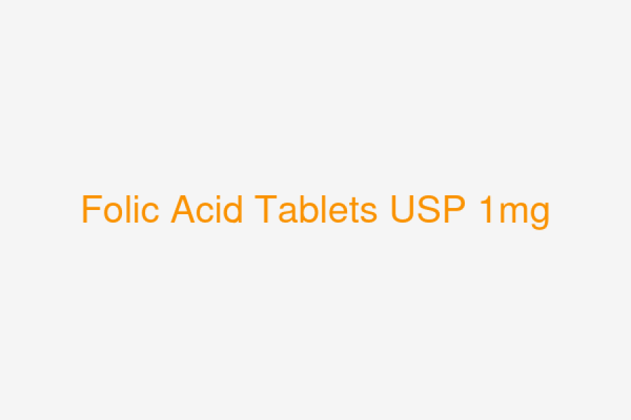 Folic Acid Tablets USP 1mg