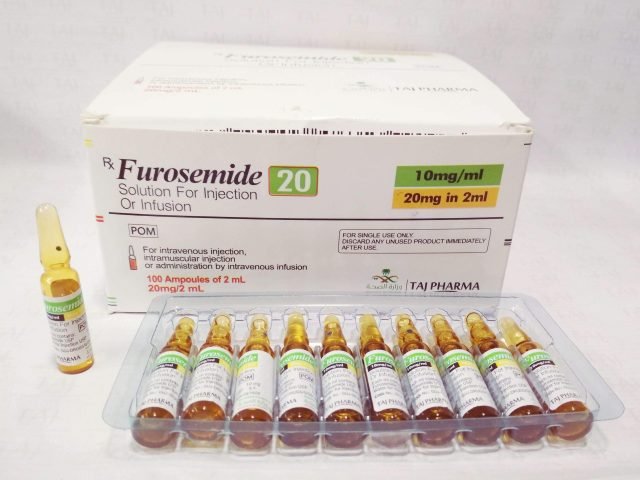 Furosemide 20mg/2ml Solution for Injection Taj Pharma