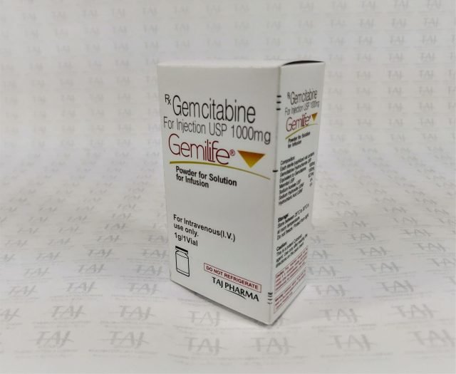 Gemcitabine  USP 1000 mg powder for solution for injection Taj Pharma