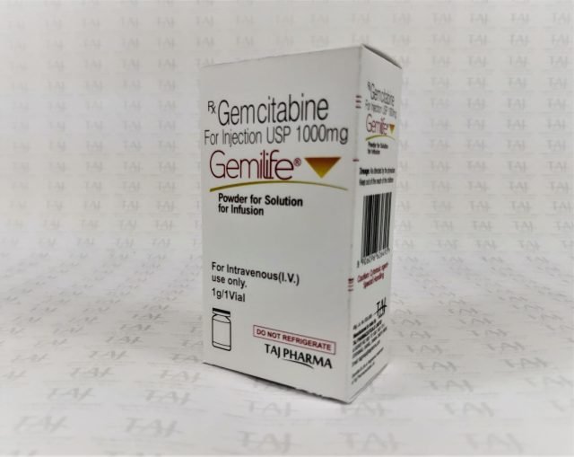    Gemcitabine For Injection USP 1000mg Gemilife Taj Pharma Mumbai 