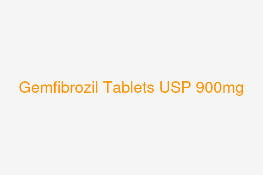 Gemfibrozil Tablets USP 900mg