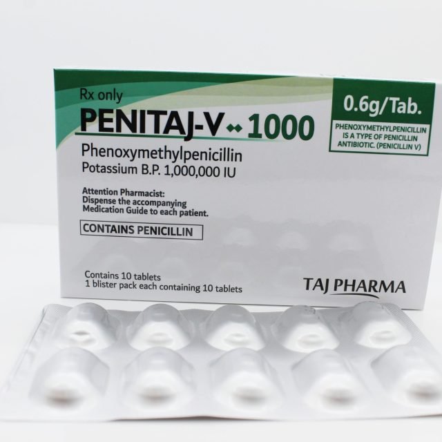 Phenoxymethylpenicillin Tablets BP 1,000,000 I.U.