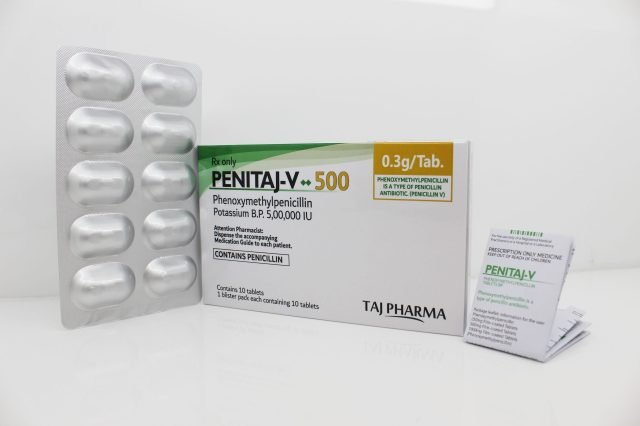 Phenoxymethylpenicillin Tablets BP 5,00,000 I.U.