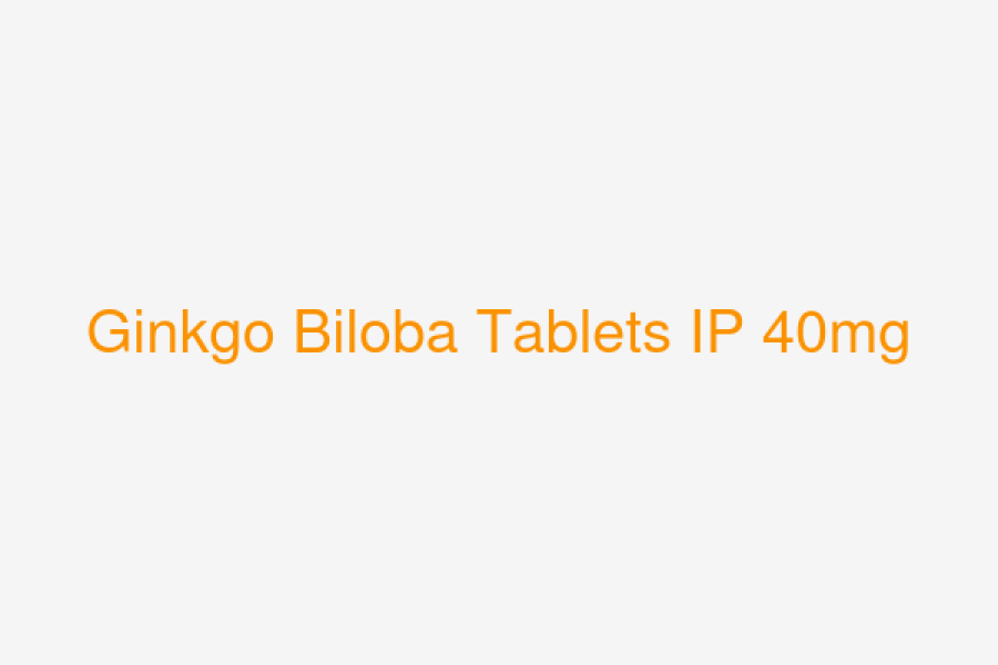 Ginkgo Biloba Tablets IP 40mg