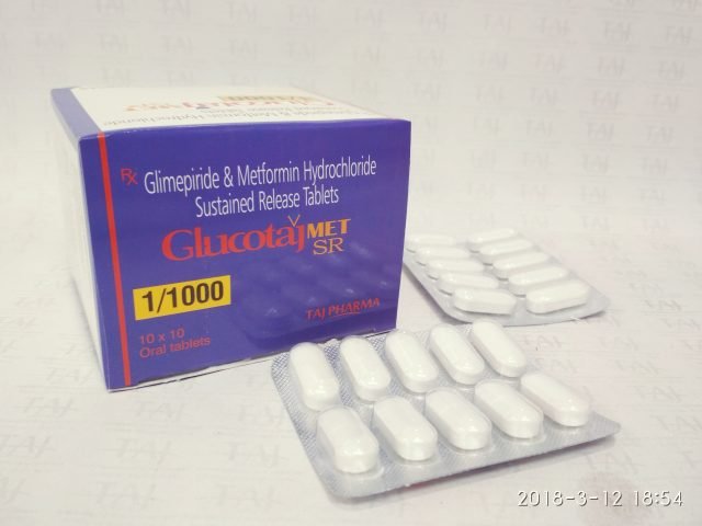 Glimepiride Metformin tablets India -Glucotaj 