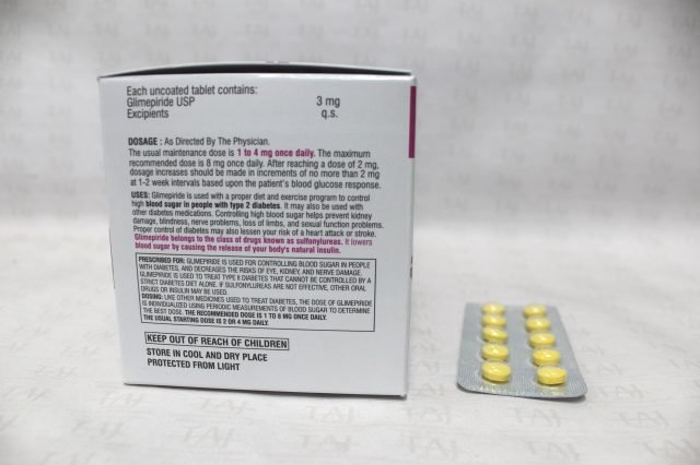Glimepiride Tablet USP 3mg