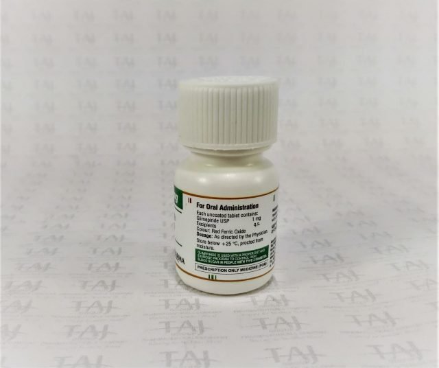 Glimepiride Tablets USP 1mg Taj Pharmaceuticals Mumbai India