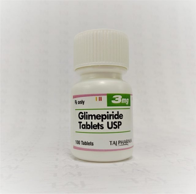  Glimepiride Tablets USP 3mg Taj Pharma