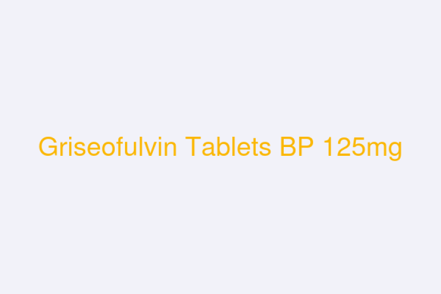 Griseofulvin Tablets BP 125mg