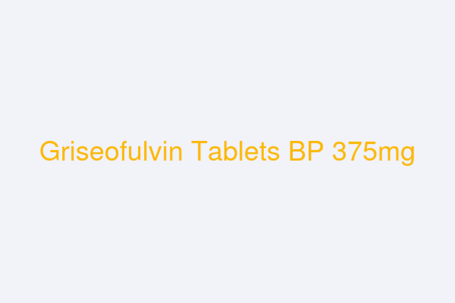 Griseofulvin Tablets BP 375mg
