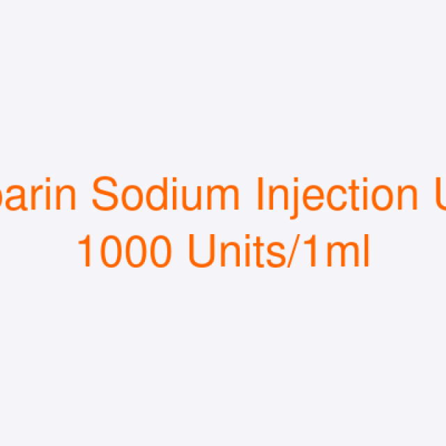 Heparin Sodium Injection USP 1000 Units/1ml