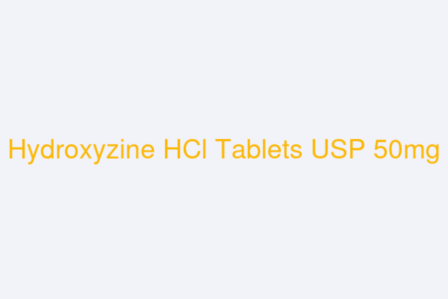 Hydroxyzine HCl Tablets USP 50mg