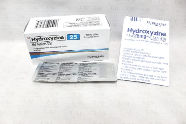 Hydroxyzine Hcl Tablets USP-25mg