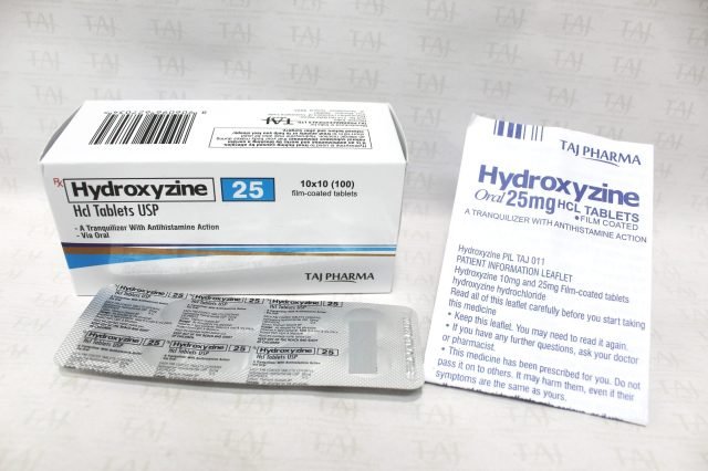 Hydroxyzine HCl Tablets USP 25mg