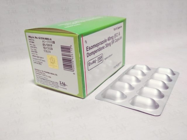 Esomeprazole EC & Domperidone SR Capsule 40mg/30mg