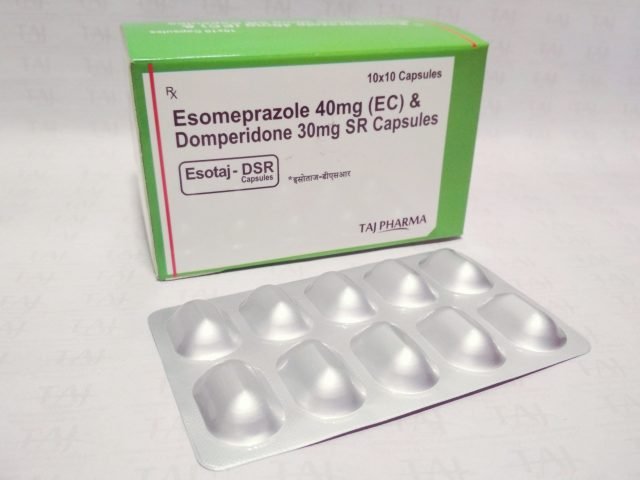 Esomeprazole EC & Domperidone SR Capsule 40mg/30mg (Esotaj-DSR)