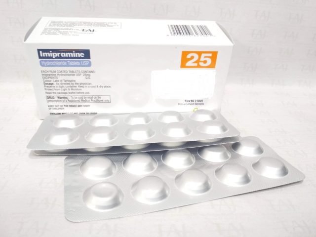 Imipramine HCl Tablets USP 25mg