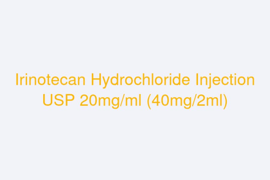 Irinotecan Hydrochloride Injection USP 20mg/ml (40mg/2ml)