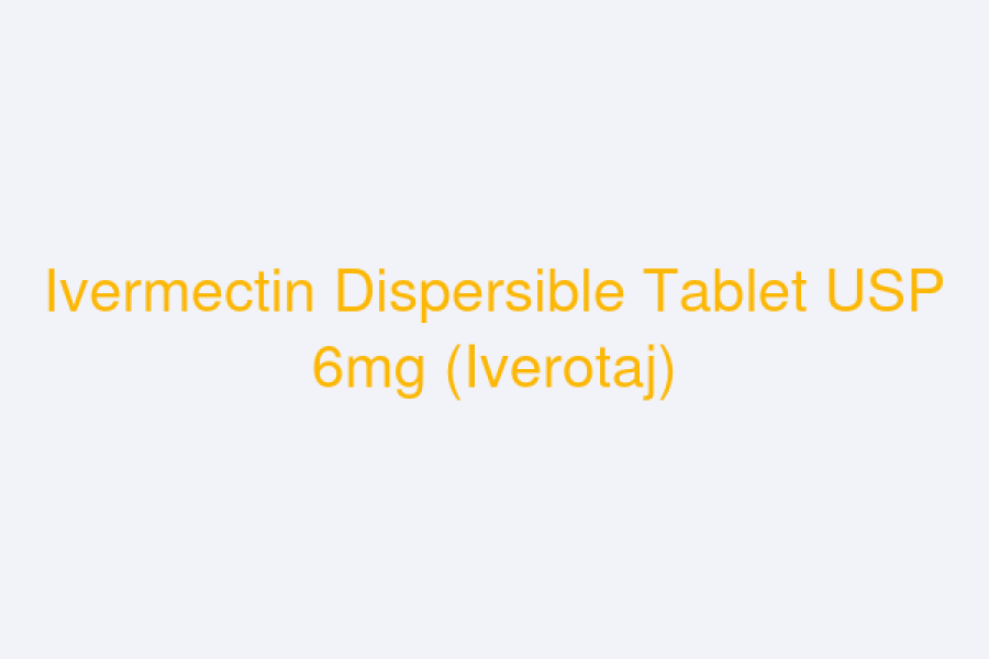Ivermectin Dispersible Tablet USP 6mg (Iverotaj)