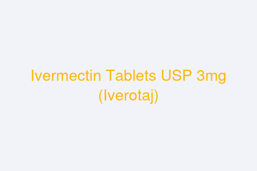 Ivermectin Tablets USP 3mg (Iverotaj)