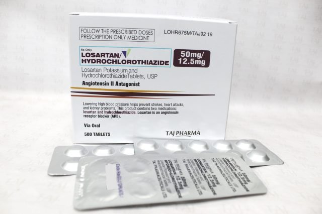 Losartan Potassium and Hydrochlorthiazide Tablets-50mg-12.5 mg Taj Pharma