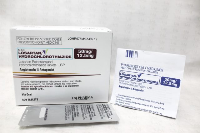 Losartan Potassium and Hydrochlorthiazide Tablets USP-50mg-12.5 mg