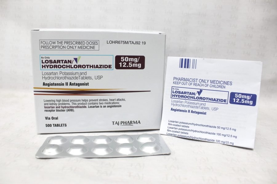 Losartan Potassium and Hydrochlorothiazide Tablets USP 50mg+12.5mg