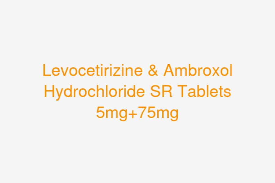 Levocetirizine & Ambroxol Hydrochloride Sustained Release Tablets 5mg+75mg