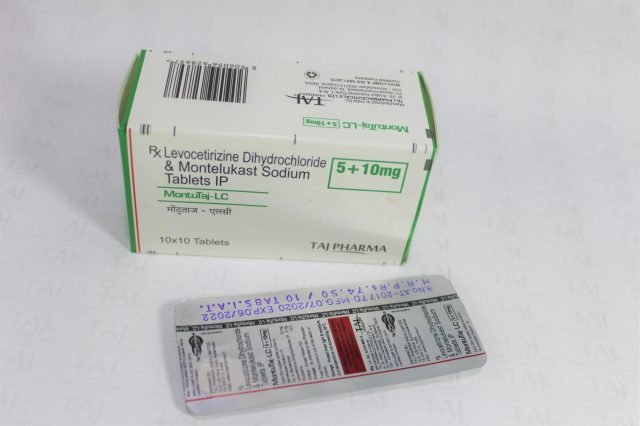 Levocetirizine Dihydrochloride & Montelukast Sodium Tablets IP 10mg+5mg 